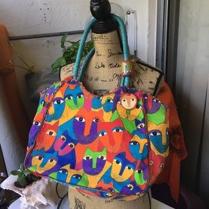 Laurel Burch Vintage bag💚🧡💜❤️💙🚭🤙🏽✨